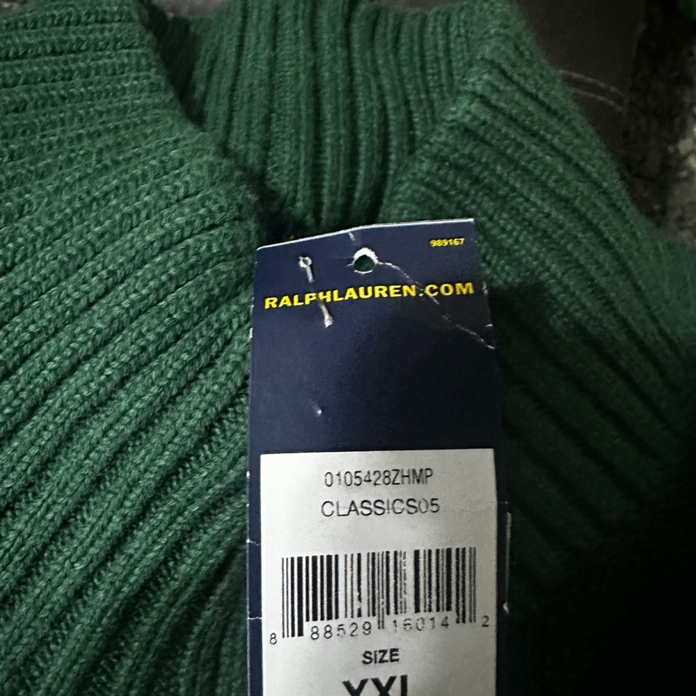 Ralph Lauren Green Turtleneck Sweater